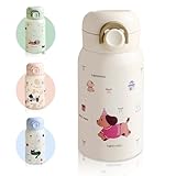 AMFUN 330ML Botella de Agua para Niños de Acero Inoxidable, Botella Termica con...
