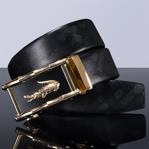 Barry.Wang Ratchet Belt for Men Buckle V-Neck Set 1 3/8" Business Dress Vest Waistcoat4