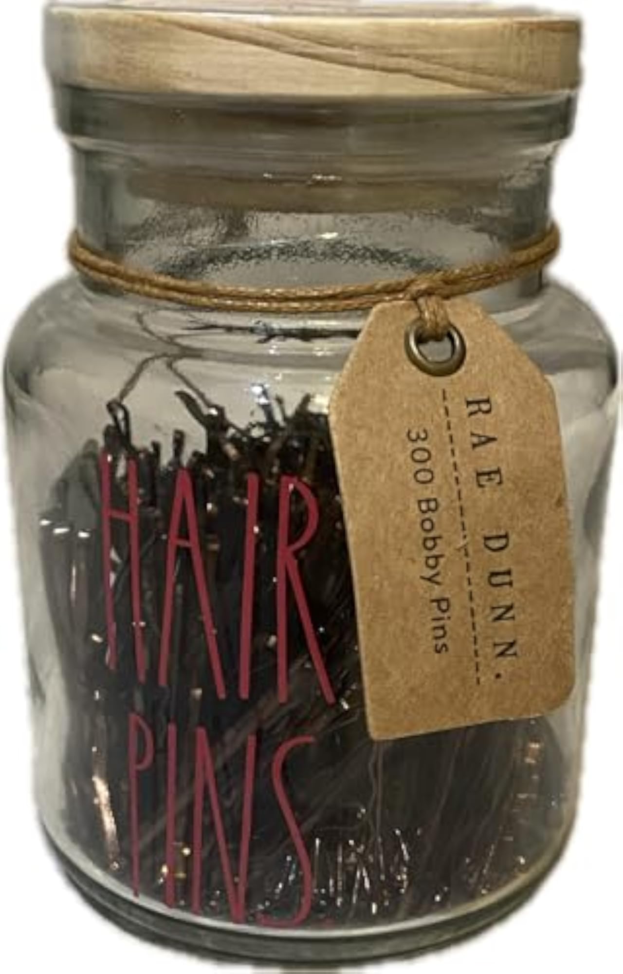 Glass Bathroom Vanity Organizer with 300 Bobby Pins