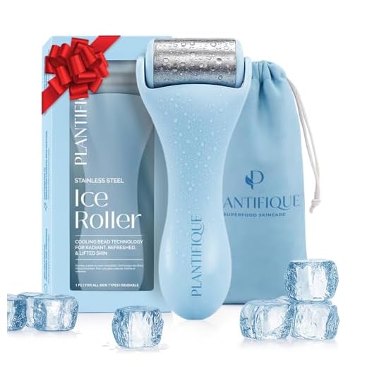 PLANTIFIQUE Ice Roller Facial - Masajeador Facial Antiarrugas - Rodillo de Hielo para Tonificar la Piel y Reducir Hinchazón- Face Roller Skincare