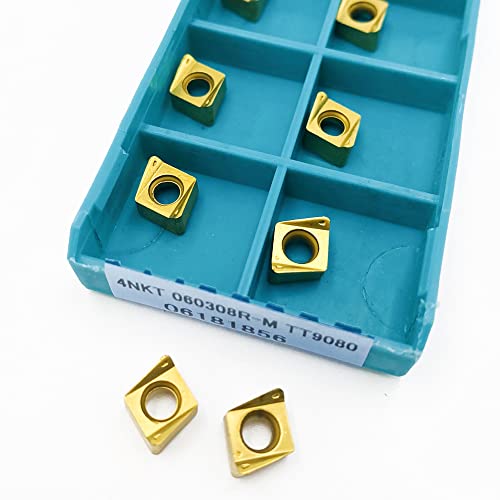 Pack 10 inserciones carburo 4NKT060308R para torneado miniatura 4