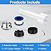 Four in One Tub Spout Adapter, Bath Tub Spout Kit Compatible with 1/2'' Copper Pipe, for 1/2'' and 3/4'' Pipe Thread, Slip on Adapter Kit with Assembly Tool