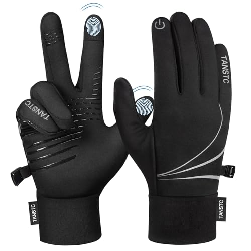 Fahrradhandschuhe Herren Damen Winter Warme HandschuheElastisch Touchscreen Thermohandschuhe Winddichte Rutschfest Skihandschuhe Winterhandschuhe Atmungsaktiv...