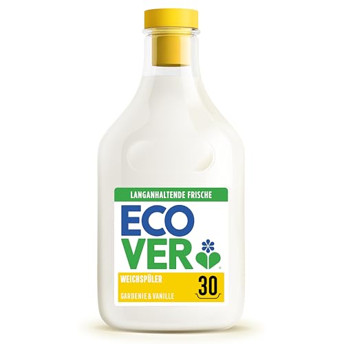 Ecover Weichspüler Nachfüllpack sorgt für weiche und geschmeidige Wäsche Gardenie- und Vanilleduft 30 Wäschen 1 x 0.75L