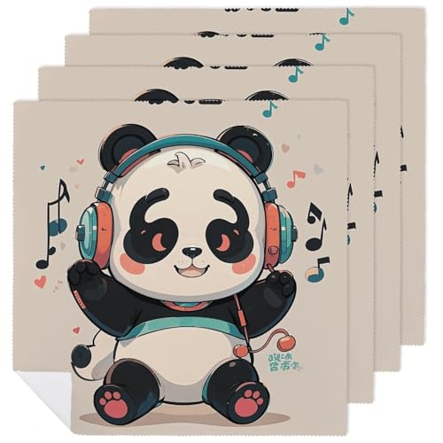 Servilletas de Tela Panda 18.7 x 18.7 Pulgadas Cuadradas miniatura 1