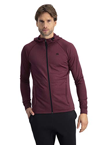 Three Sixty Six Men’s Golf Hoodie Full Zip Jacket - Dry Fit Moisture-Wicking Fabric, Side Pocket Zippers & Adjustable Hoodie #TOP28