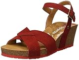 Fabricado en España Panama Jack Vika Menorca, Sandalia con Pulsera para Mujer, (Rojo B1), 36 EU
