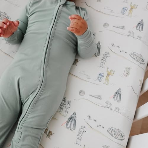 Image of Premium Fitted Knit Crib Sheet /Toddler Sheet Tatooine by Copper Pearl