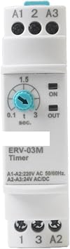 ERV-XXM Off Delay Time Relay Electronic Adjustable(ERV-03M 0.1-3sec.)