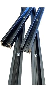 M8 C-profiel 11x17x4,5x2mm geanodiseerd 1 meter lang | Unite M8 C-profiel 11x17x4,5x2mm geanodiseerd 1 meter lang | Unite