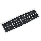 Ruiziliang Car Stickers Matte Black Car Steering Wheel Switch Control Button Repair Sticker Decals Stickers for Ford Mustang 2010-2012 (Color : Black)