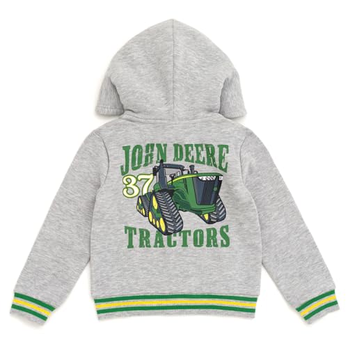 John Deere Tractor Fleece Zip Up Hoodie Toddler to Little Kid Sizes (2T - 7)3