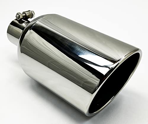 Exhaust Tip 2.50 Inlet 6.00 X 12.00 Bolt On Wesdon