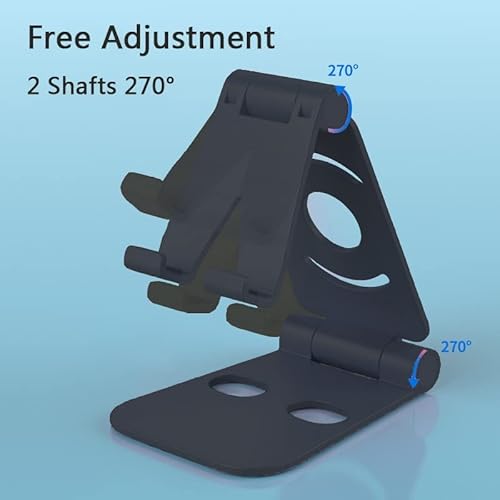 Foldable Cell Phone Stand, Portable Mobile Phone Holder, Adjustable Cell Phone Holder For Desk, Adjustable View Angle, Stable Holder For Phones #TOP3