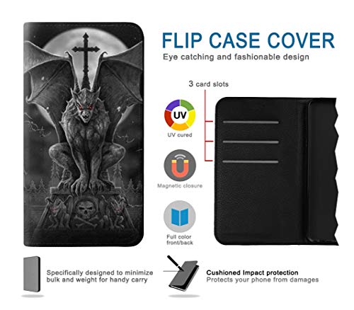 Rw0850 Gargoyle Devil Demon Pu Leather Flip Case Cover For Iphone 7 Plus, Iphone 8 Plus #TOP3