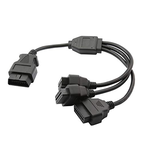 Cable extensor de diagnostico con divisor OBD2 de 3 vias para conectar varios equipos 6
