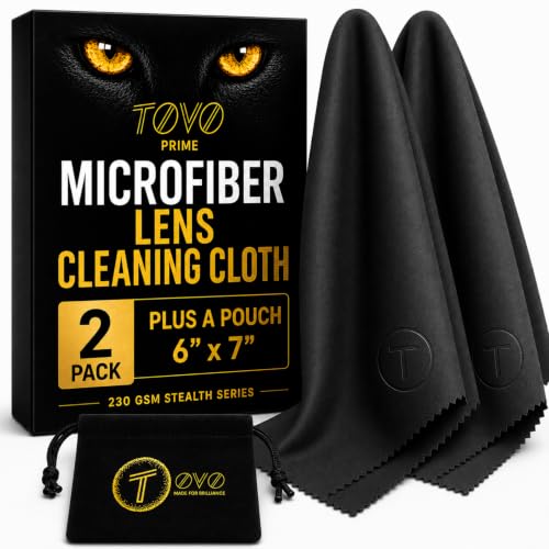 6"x7" Ultra-Soft All-Black Cleaning Cloths