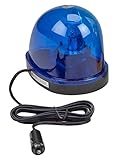 Wolo (3205-B) Emergency 1 Rotating Emergency Warning Light - Blue Lens, Magnet Mount