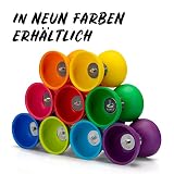 Diabolo Freizeitsport Podstawowy zestaw żonglerski (turkusowy) - Diabolo z aluminiowymi pałeczkami, zapasowy sznurek, instrukcja (może nie być dostępna w języku polskim), idealny dla dzieci,