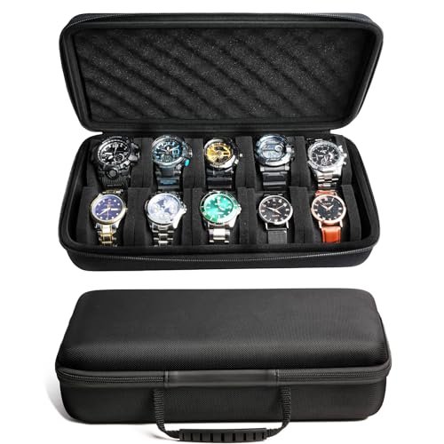 10-Slot Watch Travel Case