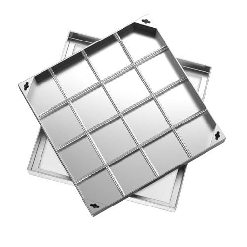 Unsichtbarer Schachtabdeckung Edelstahl Eckig 600x600 Schachtdeckel Kanaldeckel Auspflasterbar Eingebettete Mit Verzinkte Rahmen