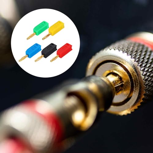 MECCANIXITY 5 conectores banana 2mm para cable audio miniatura 4