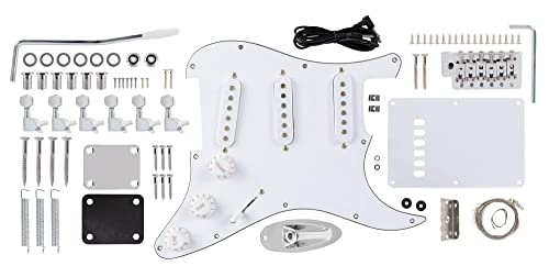 Rocktile DIY Kit de construction guitare électrique style ST - Les Beatles, Paul McCartney, John Lennon, RIngo Starr, George Harrison Rocktile DIY Kit de construction guitare électrique style ST – Image 5