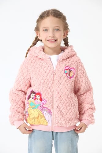 Image of Disney Girl /Boy Fleece Jacket Zipper Sherpa Fuzzy Hoodie Winter Coat 2-13Y