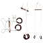 Trapeize Rope Homecute Playing Equipment for Kids 3 in 1, Disc Swing Set with Ninja ...