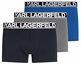 KARL LAGERFELD B.V Men’s Karl Lagerfeld, Bold Elastic (3 Pack) Trunks, Mehrfarbig, M