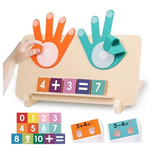 Giochi Montessori 3 Anni, Giocattoli di Matematica in Legno Imparare a Contare, Giochi Matematici con Conteggio, Giocattolo Educativi Regalo Natale o di Compleanno per 3 4 5 6 Anni Bambini Bambina