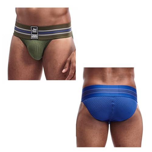 JOCKMAIL Mens Briefs Underwear Soft Breathable Underwear Men's Cotton Stretch Underwear Support Briefs