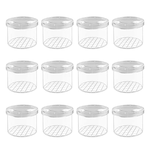 12 Piezas Caja de Visualización de Insectos con Lupa Visor de Insectos Kit de recolección de Insectos para niños Jaula de Insectos Tarro de observación de Insectos