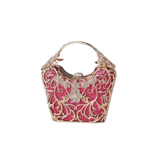 Image of CORIOS Women Rhinestone Evening Bag Sparkly Sequin Purse Crystal Clutch Bag Bridal Wedding Handbag Glitter Shoulder Bag