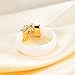 MYNENEY 6mm White/Black Ceramic Rings Plus Cubic Zirconia For Women Comfort Fit Engagement Wedding Band Size 5-12 (White&Gold, 4)