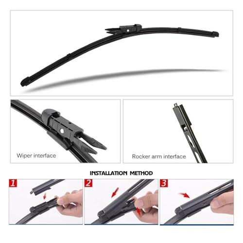 Limpiaparabrisas 24" 18" para Serie 3 E90 2009 con brazo lengüeta RHD 6