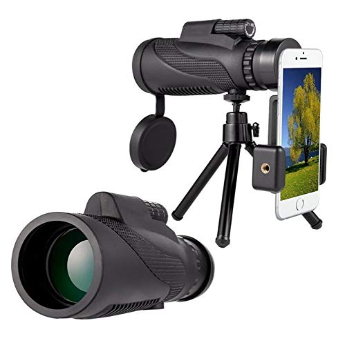 MU Telescopio Monoculare, Obiettivo Zoom Obiettivo Notturno Ridotto 12X50 Bak4 Prisma & Amp; Fmc, HD Lenti Teleobiettivi per Esterno,A,Taglia Unica