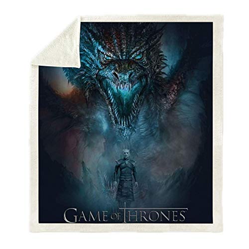 LIFUQING Juego De Tronos Daenerys Impreso En 3D Sherpa Manta De Camping...
