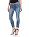 7 For All Mankind Women's Skinny Crop and Roll Jean in Summer Canyon Mountain