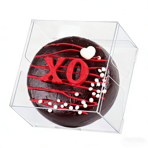 JCXGRVC 50Pack 2.17x2.17x1.38 Inch Single Macaron Boxes Chocolate Covered Ore Boxes Brownie Boxes S'Mores Treat Boxes Candy Boxes Small Gift Boxes for wedding Bridal Shower Birthday Party Favors