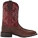 ARIAT Mens Sport Pardner Western Boot Matte Rebel Brown/Blood Red 11