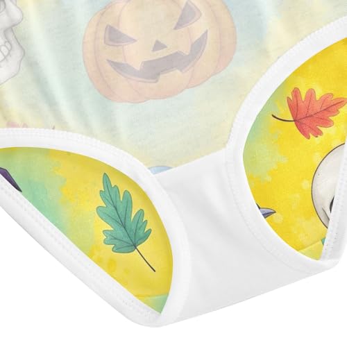 Toddler Panties, Playful Whimsical Halloween Cotton Girls Underwear, 2T–8 Years4