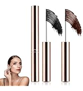 Ultra-Fine Lengthening Waterproof Quick-Dry Mascara,2026 New Iron Wand Mascara,Long-lasting 3D Cu...