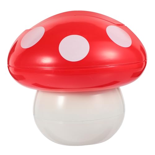 Levemolo Mushroom Nursery Decor Multi-use Trash Container Lidded Waste Paper Bucket