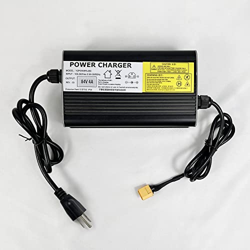 YZPOWER Charger Output 84V 4A Charger XT60 Connector for Health Care 72V Lithium Battery Pack