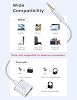 MOSWAG Headphone Mic Splitter, Dual 3.5mm Female to 1 TRRS Male Mic and Audio Y Splitter Extension Cable Headset Adapter Cable Braided for Laptop Xbox Tablets PS4 PS5 PC Gaming Headsets #2