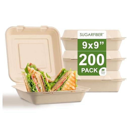 Compelling Sugarfiber Clamshell Food Containers