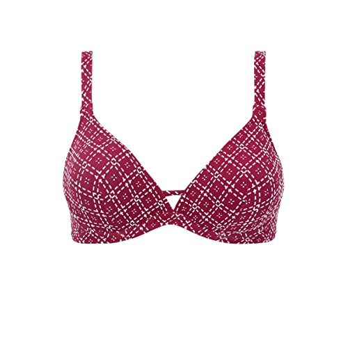 Haut de maillot triangle 105EF Como Janine Robin rouge - 4