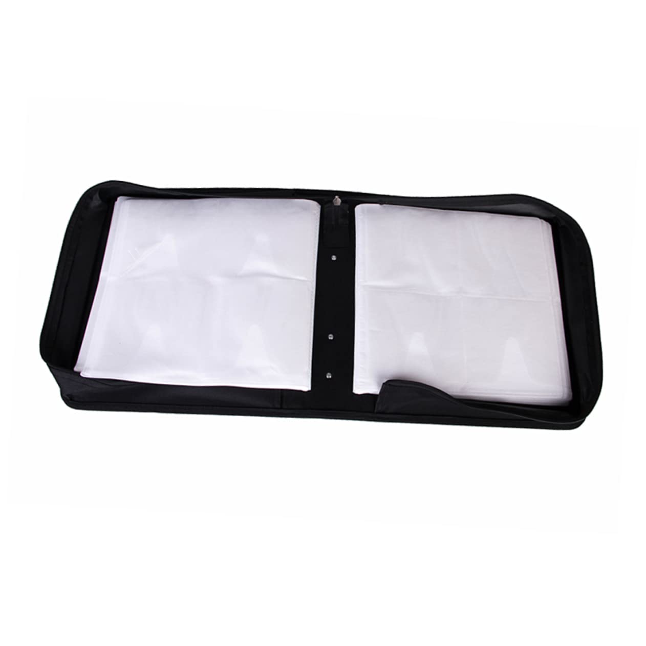 SOLUSTRE Borsa per CD e Dvd Auto Organizzatore Slot Custodia in Pelle Pu Scatola Porta CD e Dvd Resistente e Pratica per Casa e Auto