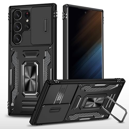 Coque Samsung S26 Plus rotation magnétique avec protection de lentille noire